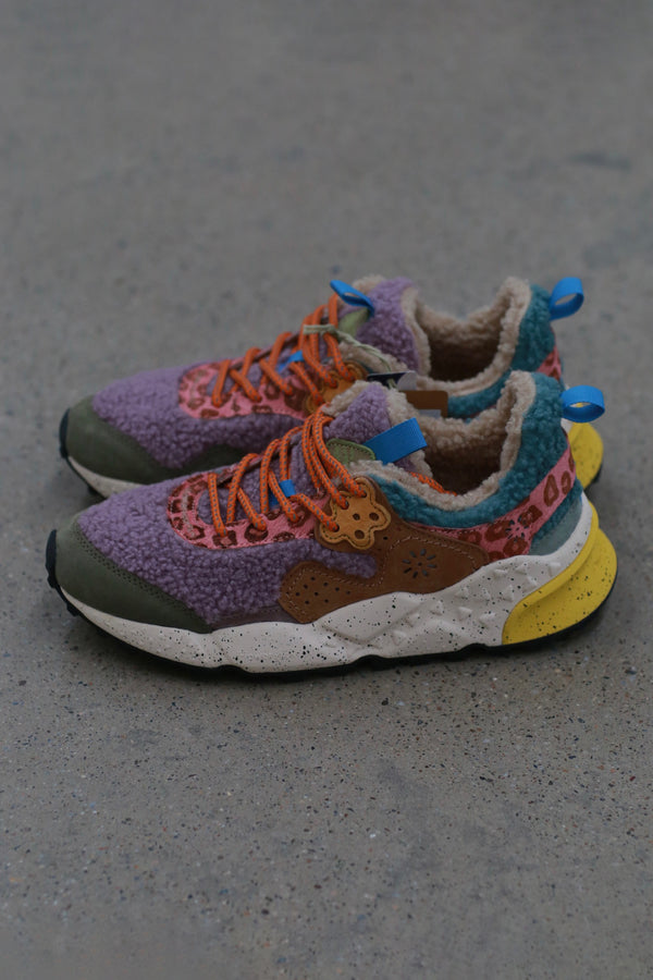 Flower Mountain Kotetsu Sneakers (Model: FM-FM36-3-069-SJLSYZ) - Dark Green/Sandstone Brown